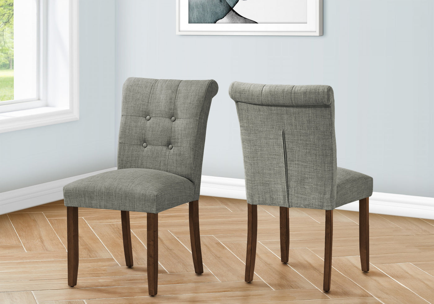 Edwin Dining Chair - Grey - Set Of Two
