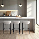 Caelen Counter Stool - Oatmeal - Set of Two