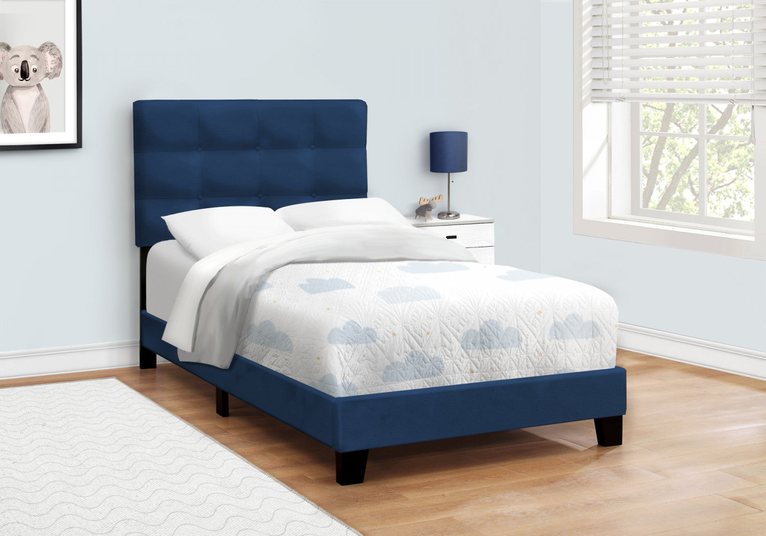 Felicity Twin Bed - Navy Blue