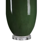 Fleur Table Lamp - Crackled Olive Green