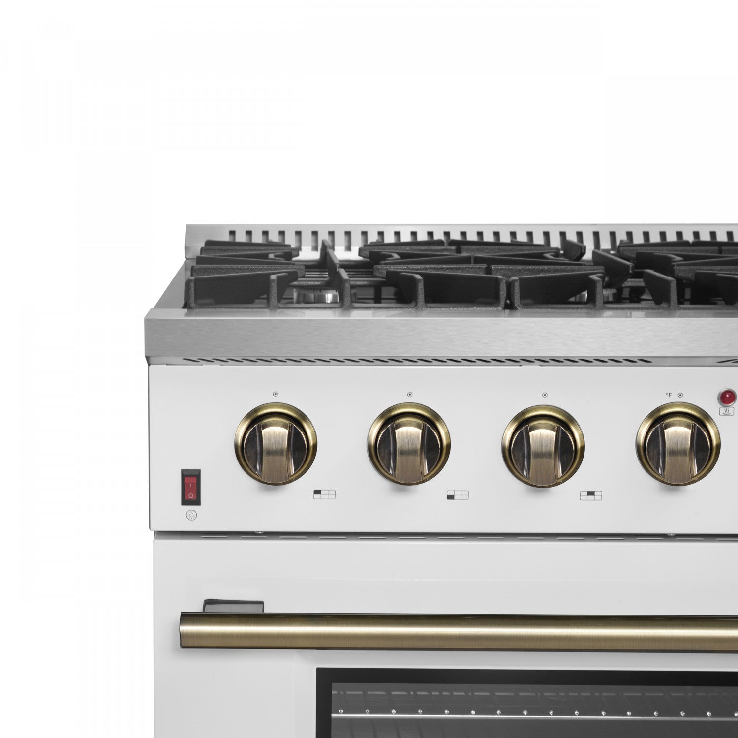 Forno Galiano 36" White French Door Freestanding Gas Range (5.36 Cu. Ft.) - FFSGS6244-36WHT