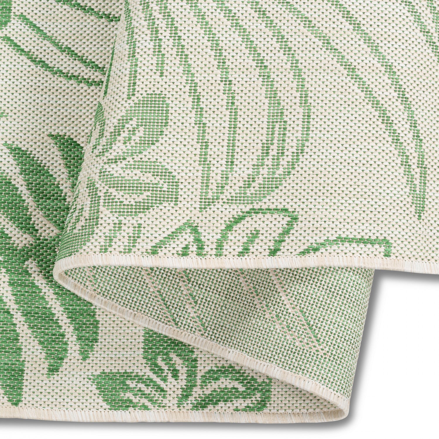 Cabana Palm Leaves Indoor/Outdoor Rug - 8' x 10' - Green
