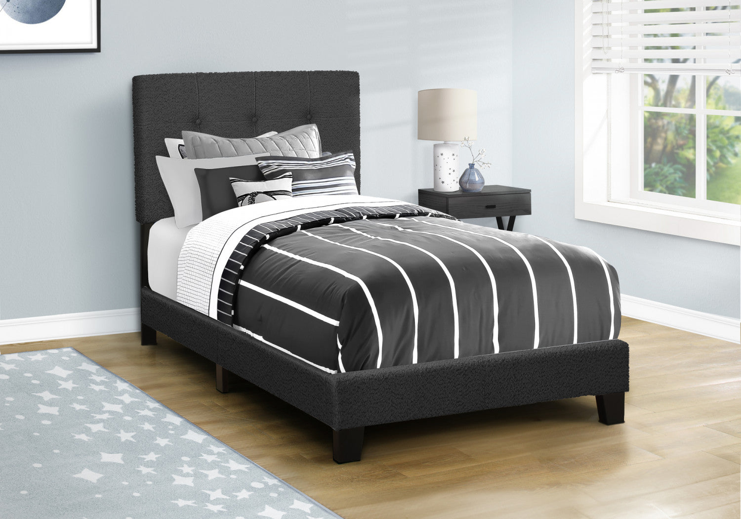 Evelyn Twin Bed - Black
