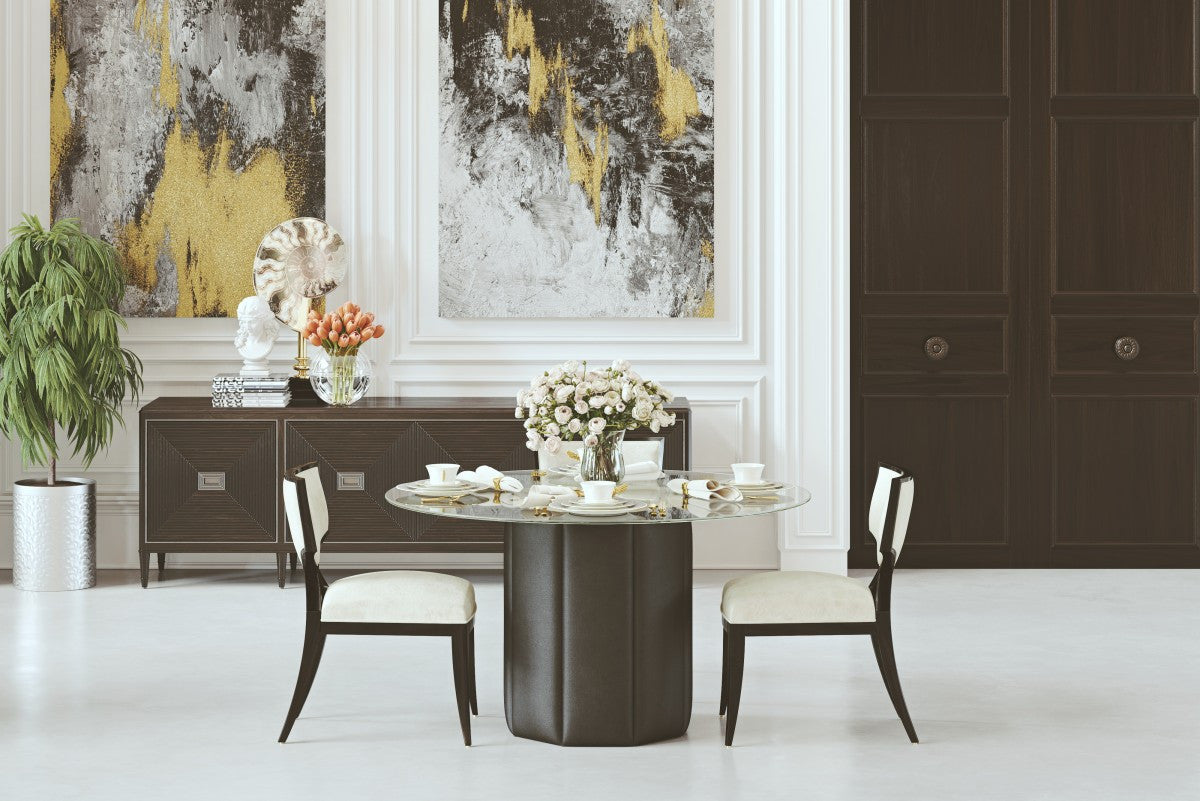 Sundre 54" Round Dining Table - Black