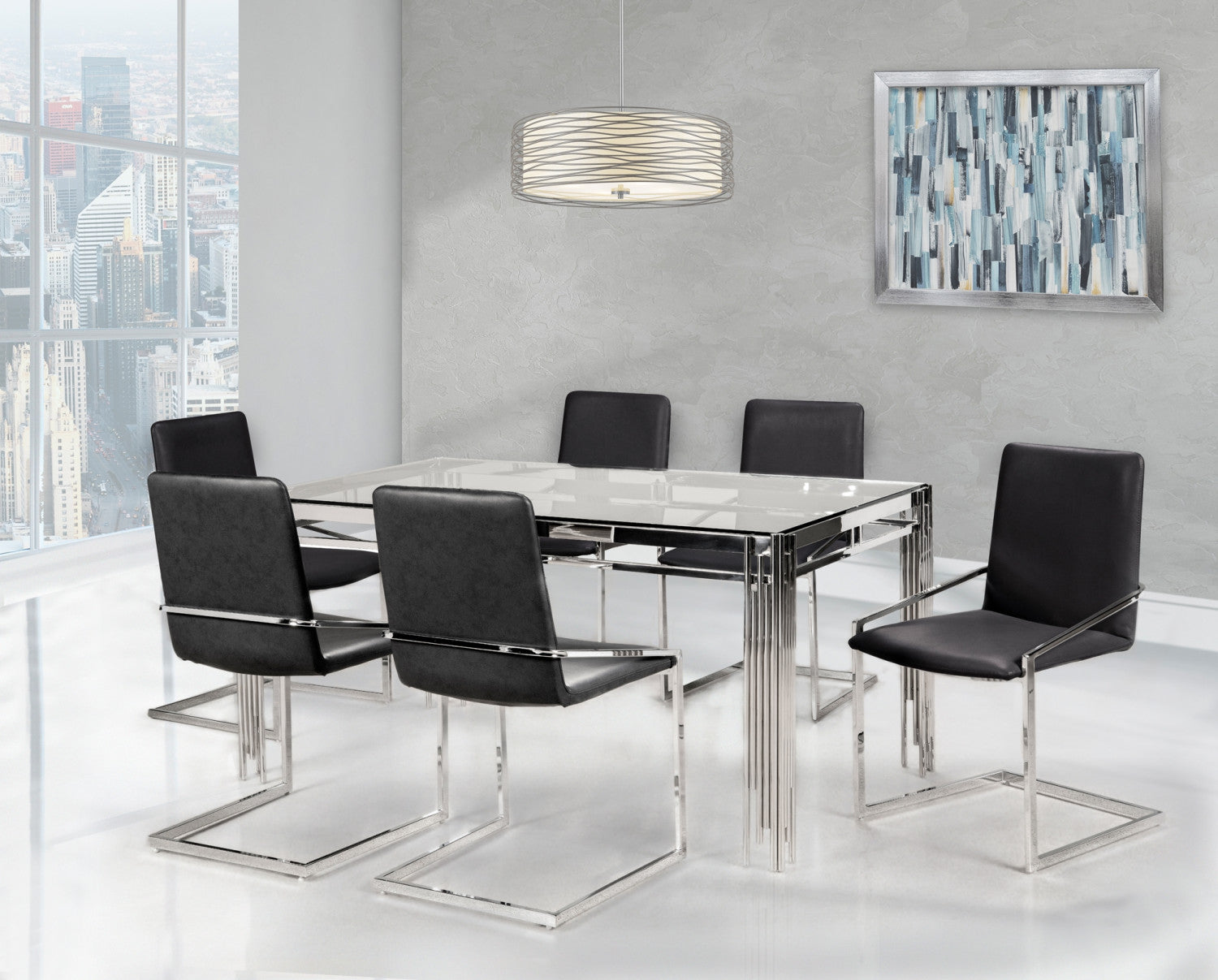 Ariya Dining Chair - Dark Grey - Set Of Two