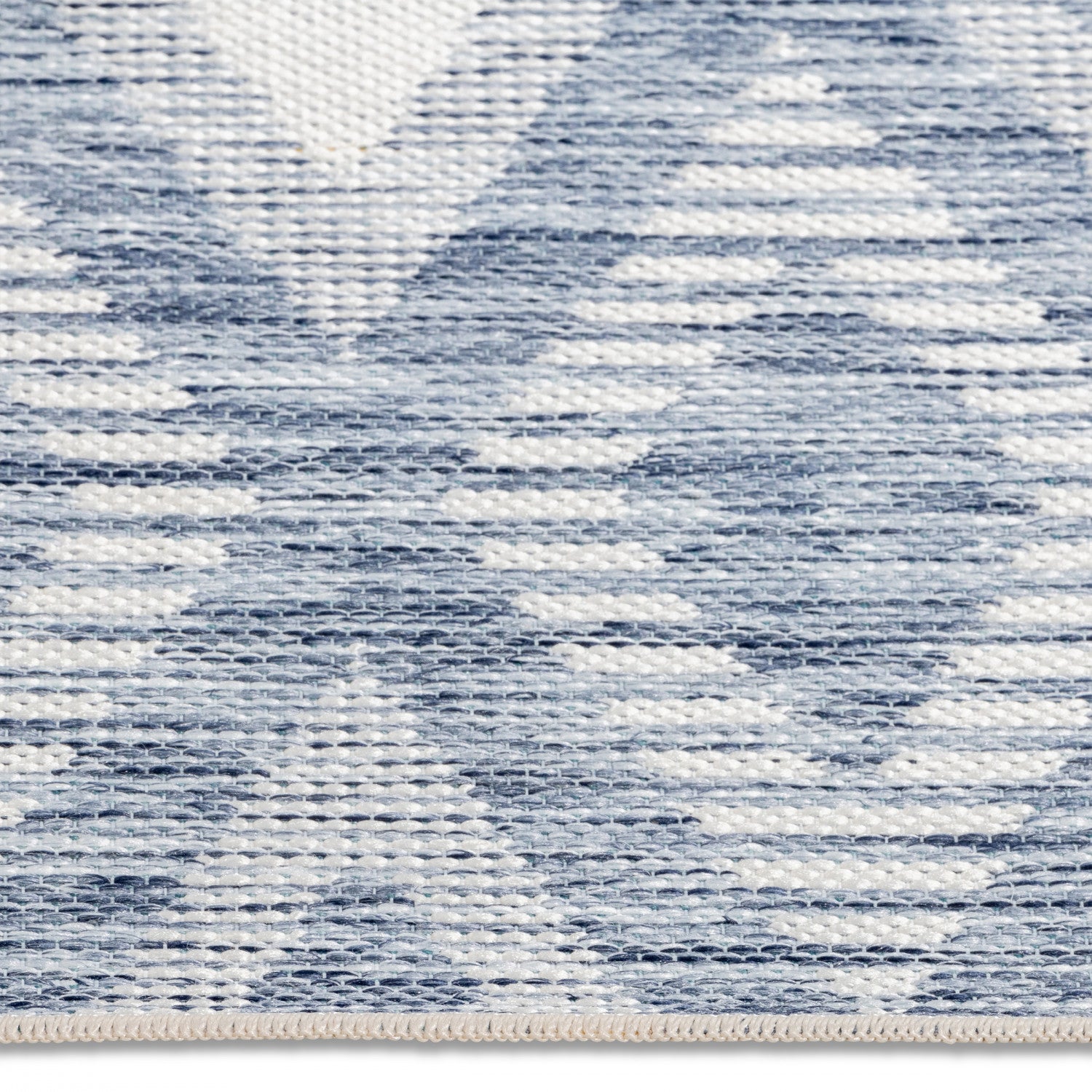 Marbella Diamonds Outdoor Rug - 6' x 9' - Blue