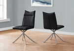 Fulton Dining Chair - Black/Chrome - Set Of Two