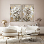 Peony Radiance I Wall Art - Gold - 48 X 32