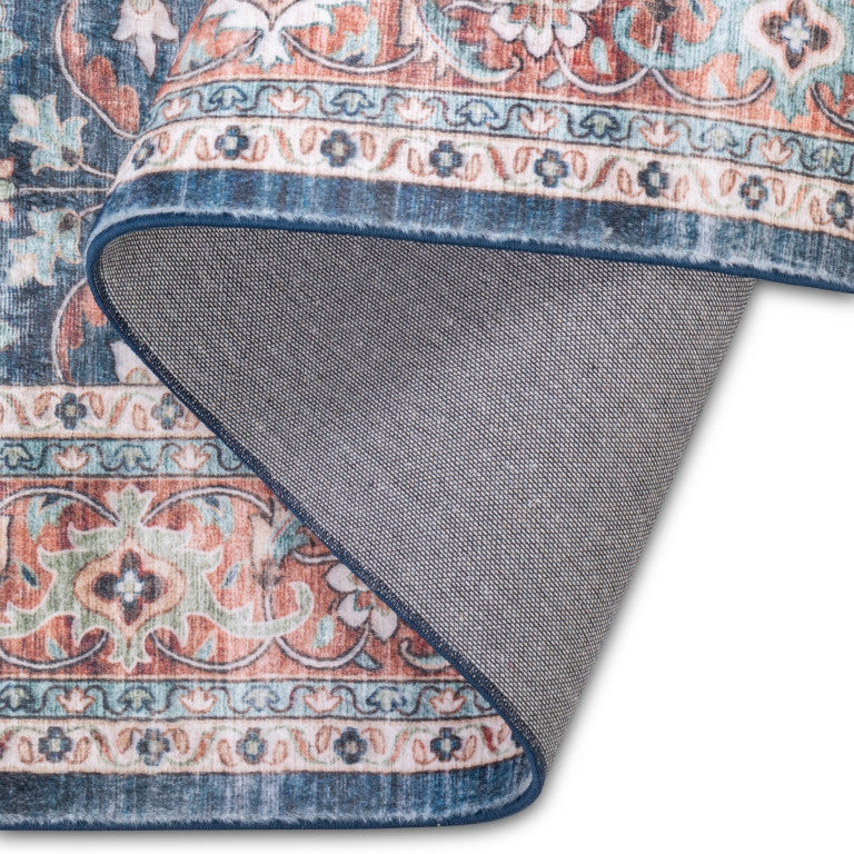 Touch Traditional Rug - 6' x 9' - Red/Blue