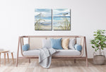 Seaside Notes Wall Art - Blue - 16 X 20 - Set of Two