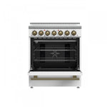 Forno Paolo White Freestanding Electric Range with True Convection (4.38 Cu. Ft.) - FFSEL6011-30WHT