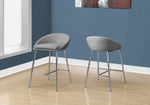 Juliette Counter Stool - Grey - Set Of Two