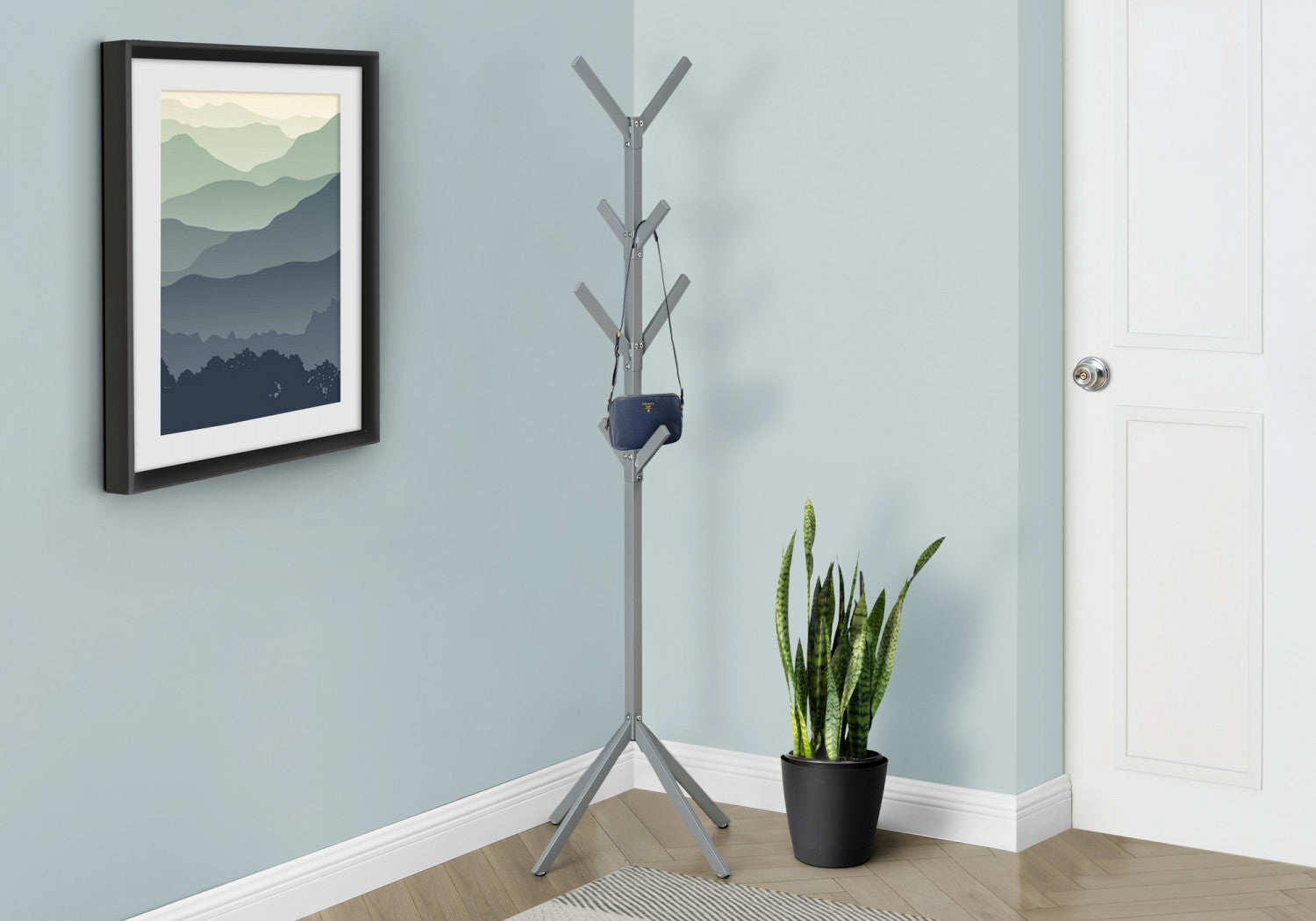 Hara Coat Rack - Silver