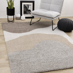 Misha Soft Modern Area Rug - 8' X 11' - Grey/Taupe