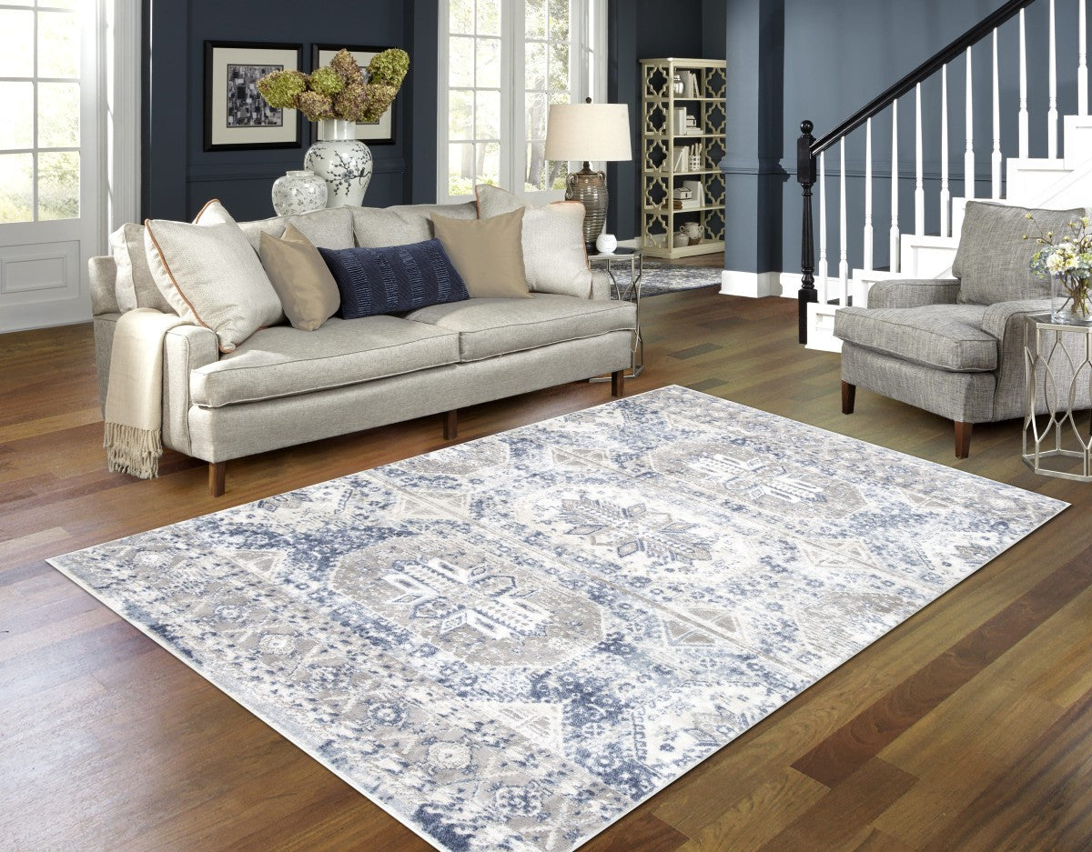 Parksdale 7' X 9' Area Rug - Grey/Blue