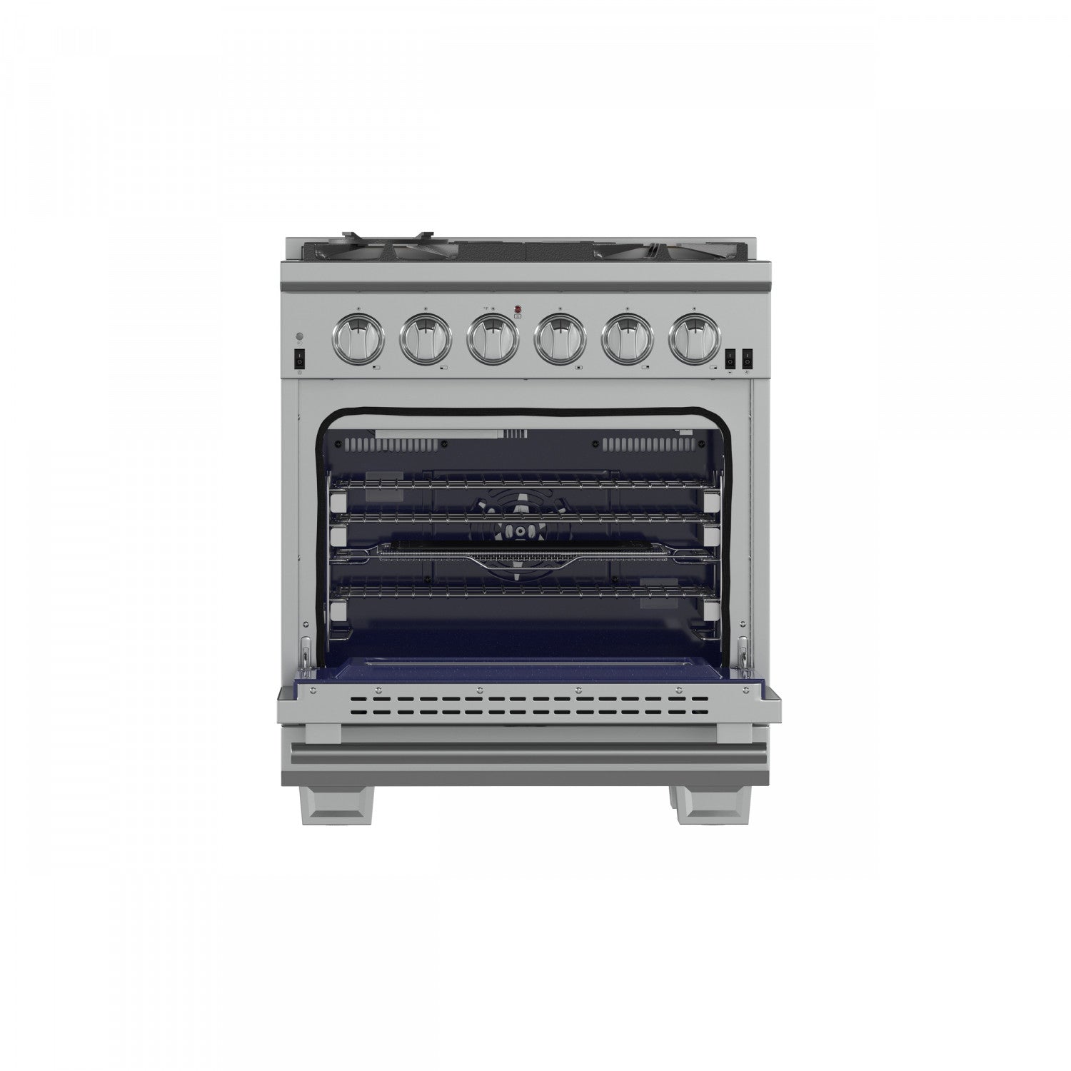 Forno Capriasca 30" Stainless Steel Freestanding Gas Range (4.32 Cu. Ft.) - FFSGS6260-30