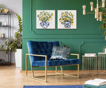 Lemon Grove Wall Art - Multi-Colour - 16 X 16 - Set of Two