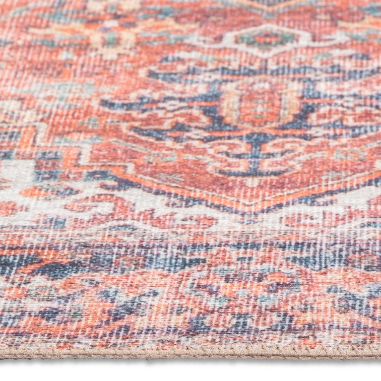 Aura Traditional Rug - 9' x 12' - Red/Blue