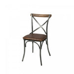 Dovren Leather Cushion Seat - Vintage Brown