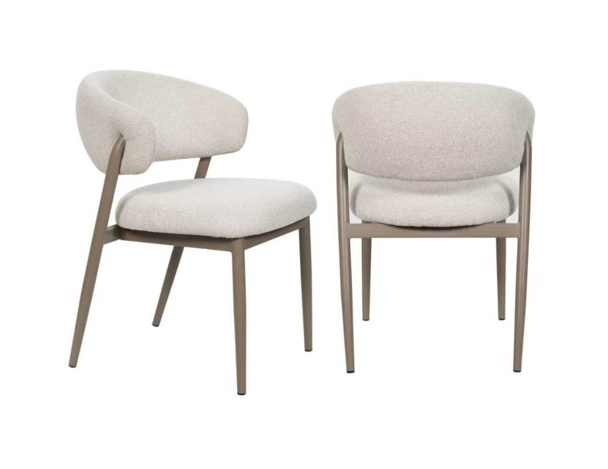 Abbott Dining Chair - Soft Grey - Set of Two