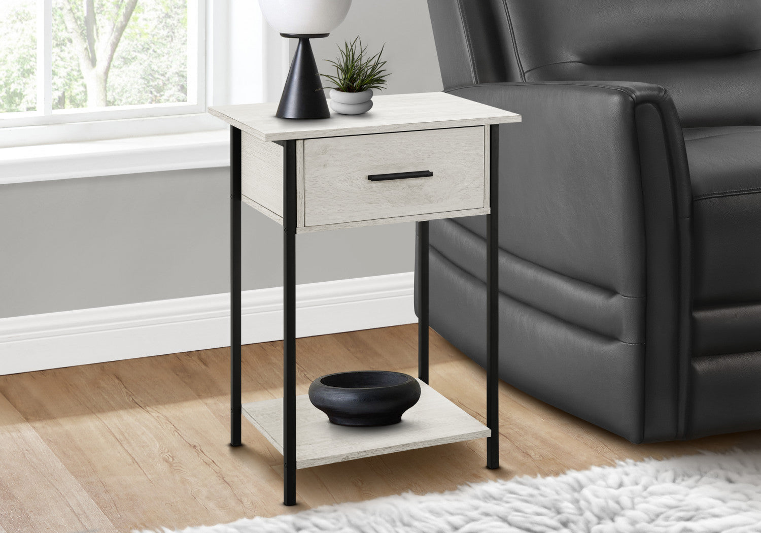 Miko Side Table - Washed Oak
