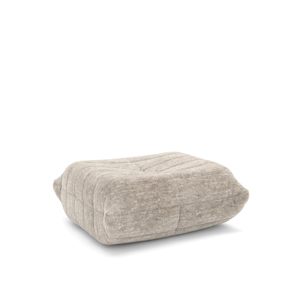 Dontae All Foam Armless Chair and Ottoman - Beige