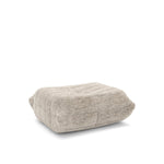 Dontae All Foam Armless Chair and Ottoman - Beige