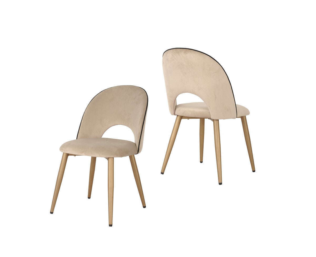 Dalva Dining Chair - Beige - Set of Two