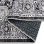 Aura Traditional Rug - 6' x 9' - Black /White