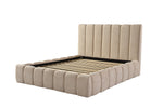 Lotus Queen Bed - Beige