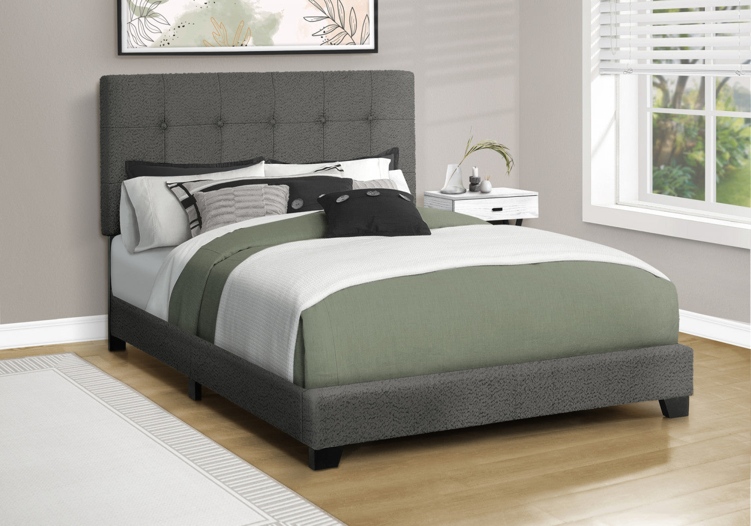 Gwendolyn Full Bed - Dark Grey