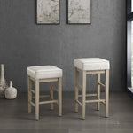 Pittsville Counter Stool - Antique White - Set of Two