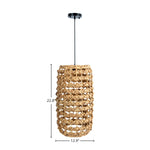 Aubriche Long Chandelier - Natural