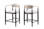 Callum Counter Stool - Beige - Set of Two