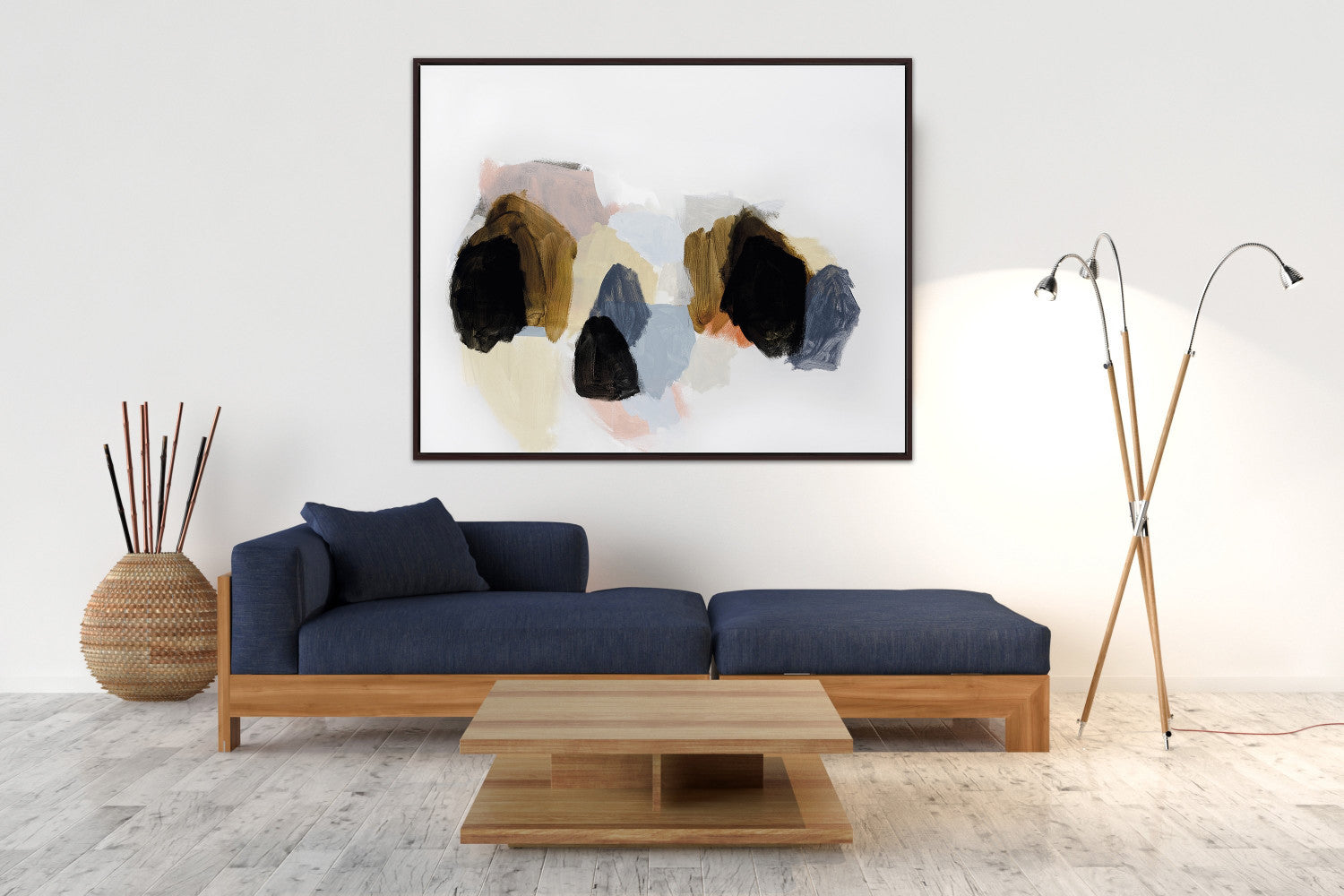 Form and Shadow Wall Art - Multi-Colour - 40 X 50