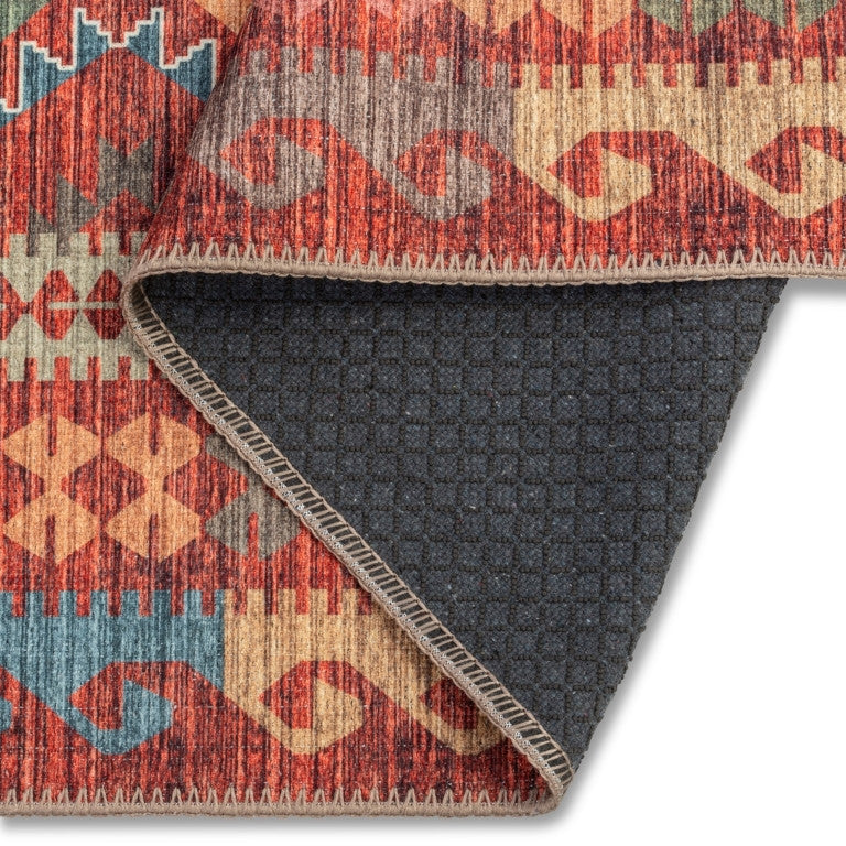 Aura Tribal Rug - 6' x 9' - Multi-Colour