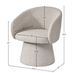 Marceau Club Chair - Bone White