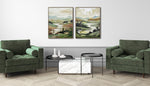 Winding Valley II Wall Art - Green - 30 X 24
