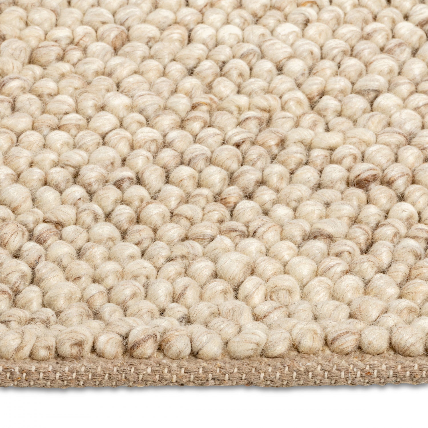 Calabria Pebbles Rug - 5' x 8' - Beige/Brown