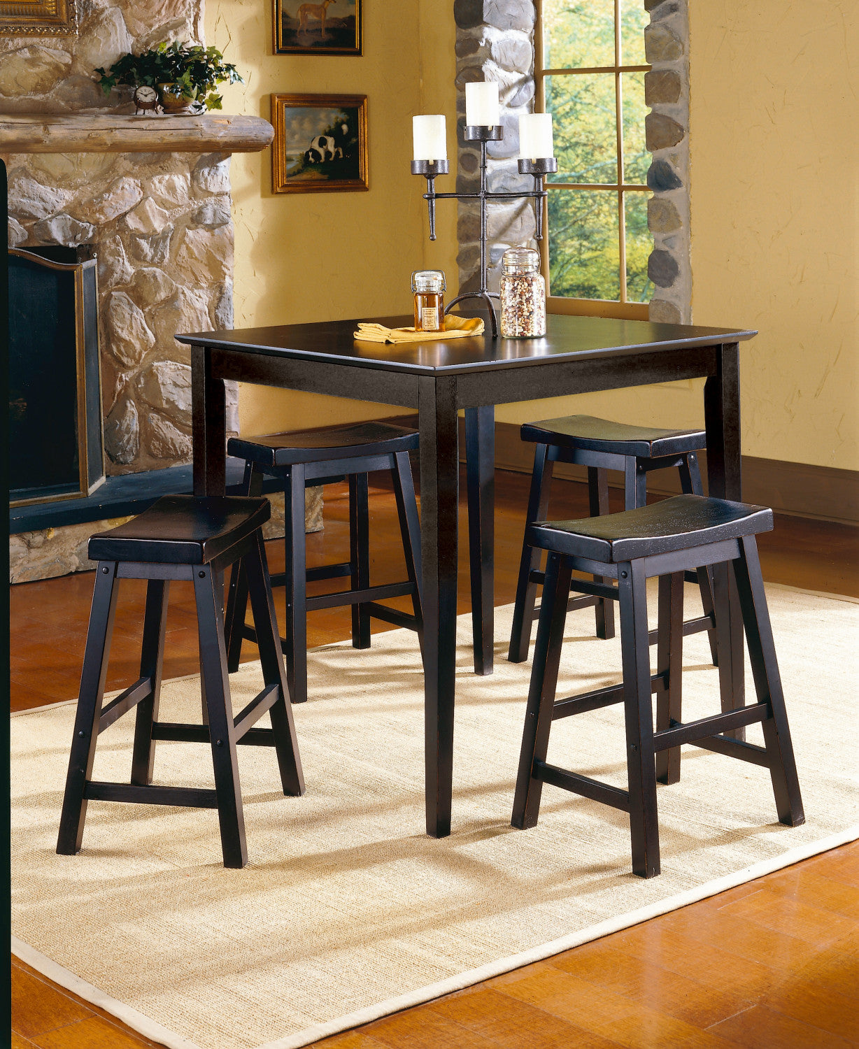 Colt Counter Stool - Black - Set of Two