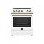 Forno Leonardo White Slide-In Electric Range (5.0 Cu. Ft.) - FFSEL6022-30WHT