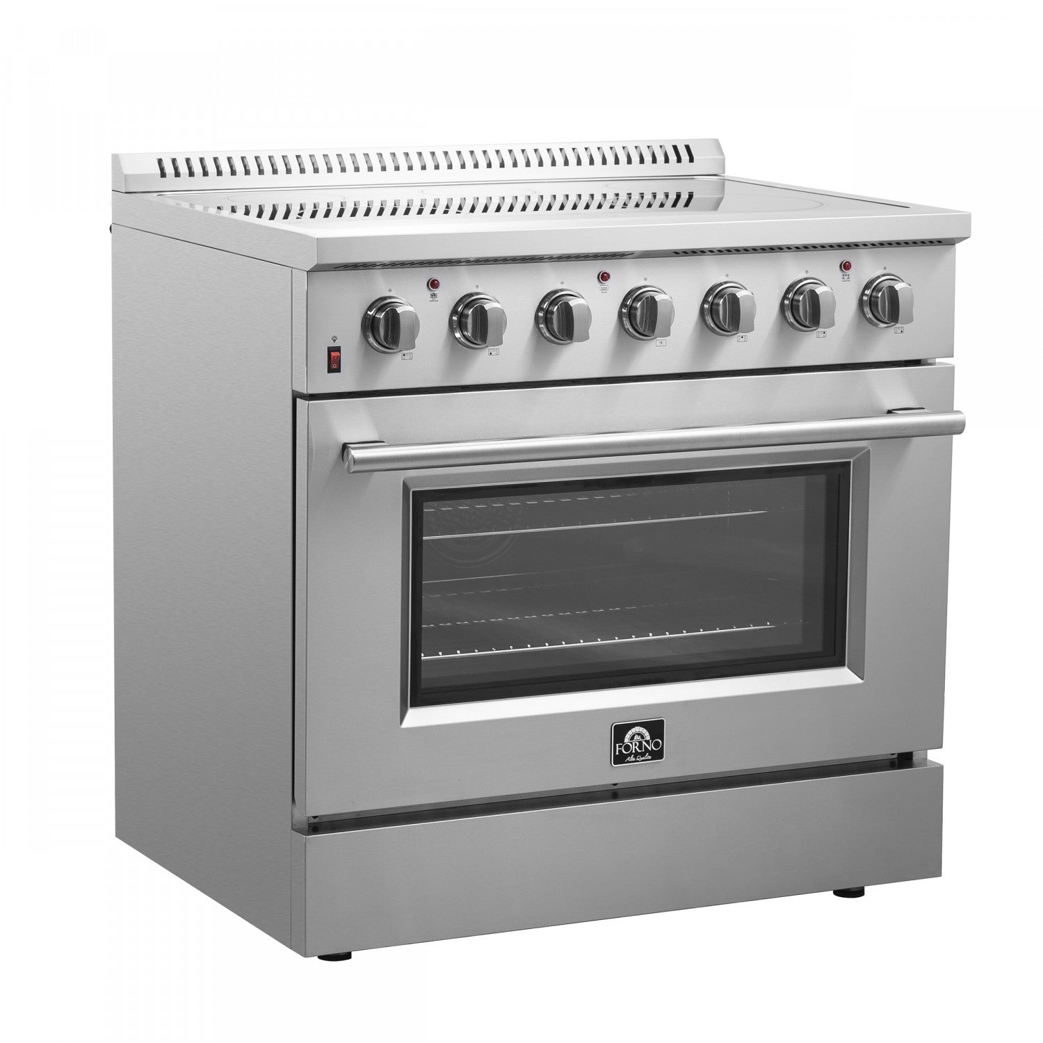 Forno Galiano 36" Stainless Steel Freestanding Electric Range with True Convection and Air Fry (5.36 Cu. Ft.) - FFSEL6083-36
