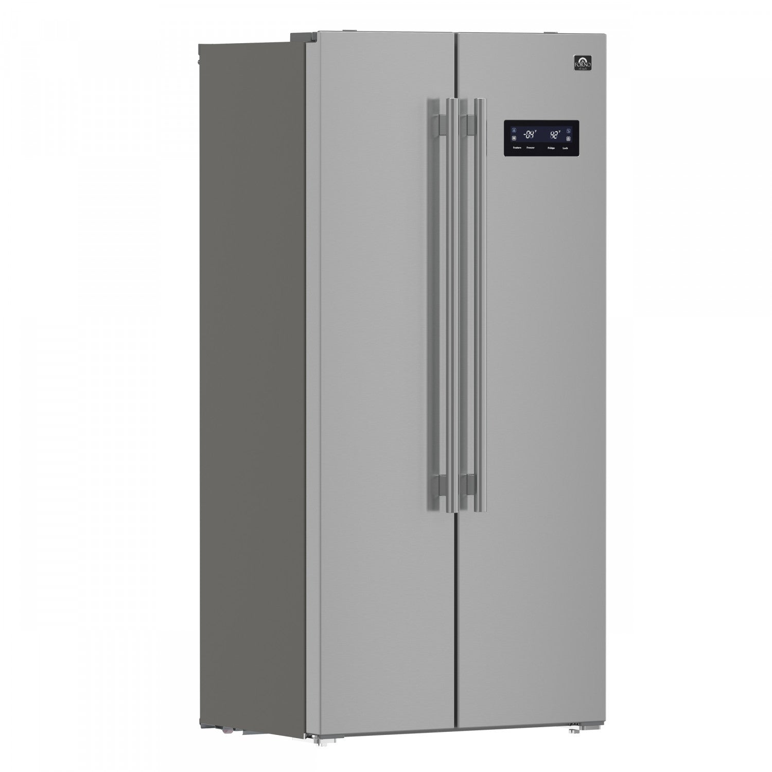 Forno Salerno 33" 15.6 Cu.Ft. Stainless Steel Freestanding Side-by-Side Refrigerator - FFRBI1805-33SB