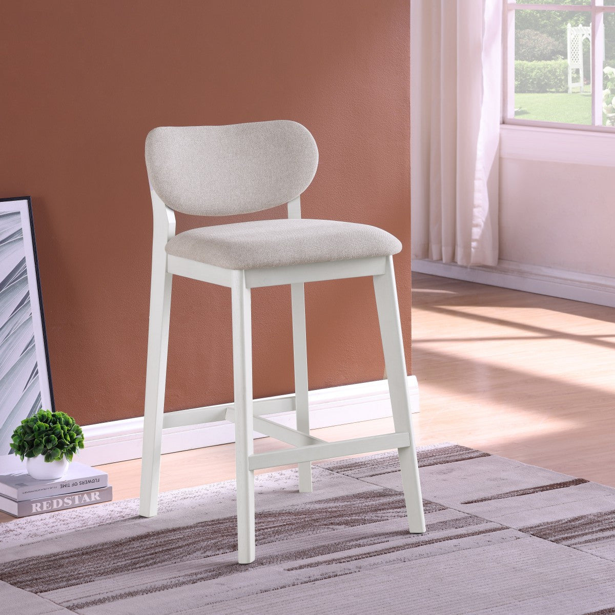 Soren Counter Stool - Cream - Set of Two
