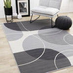 Functional Contemporary Area Rug - 5' X 8' - Grey