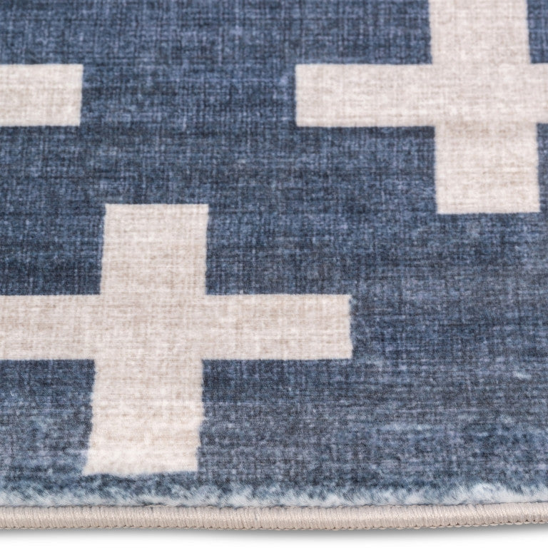 Dreamland Cross Stitch Rug - 4' x 6' - White