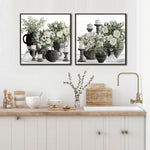 Tabletop Grace II Wall Art - White/Black - 30 X 30