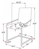 Kael Dining Chair - Grey - Set of Two