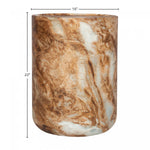 Vanderoy Side Table - Beige/Brown