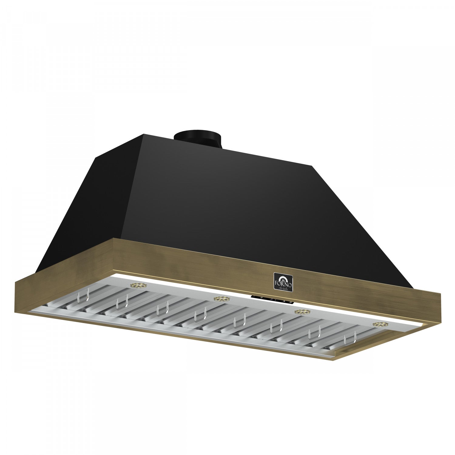 Forno Vittorio Black 48" 600 CFM Wall Mounted Range Hood - FRHWM5078-48BLK